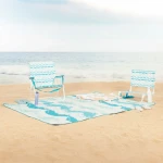 Toalla de Playa Aktive PEVA 200 x 1 x 150 cm (6 Unidades)