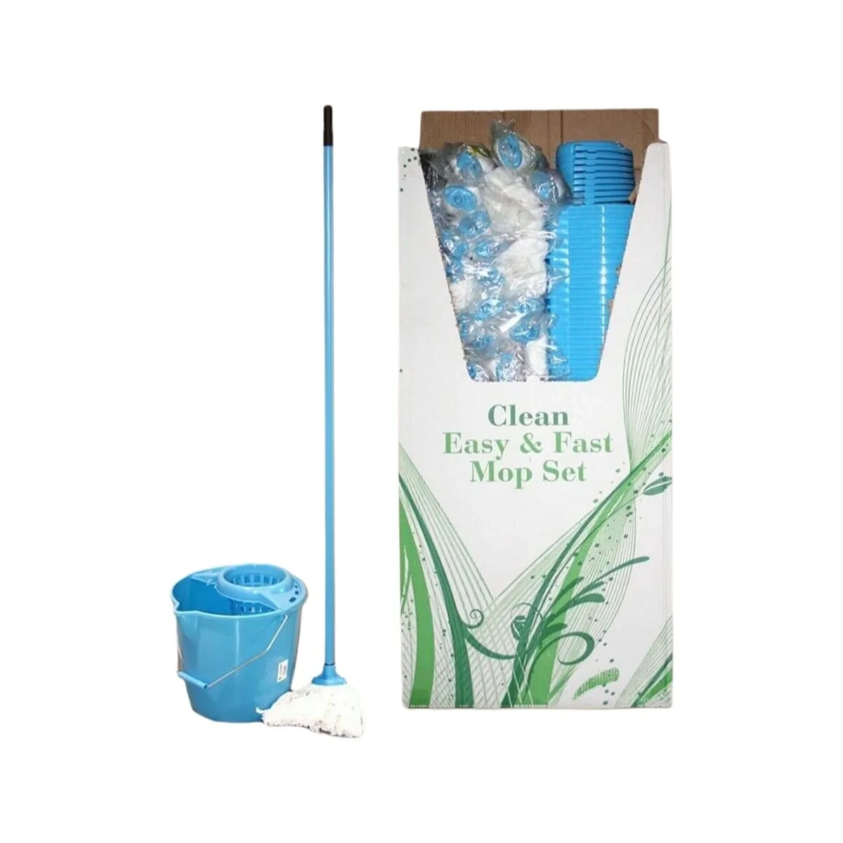 Set de cubo y fregona La Mopperia Azul Azul (40 unidades)