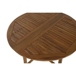 Mesa de Comedor Home ESPRIT Marrón Natural Acacia 110 x 110 x 74 cm