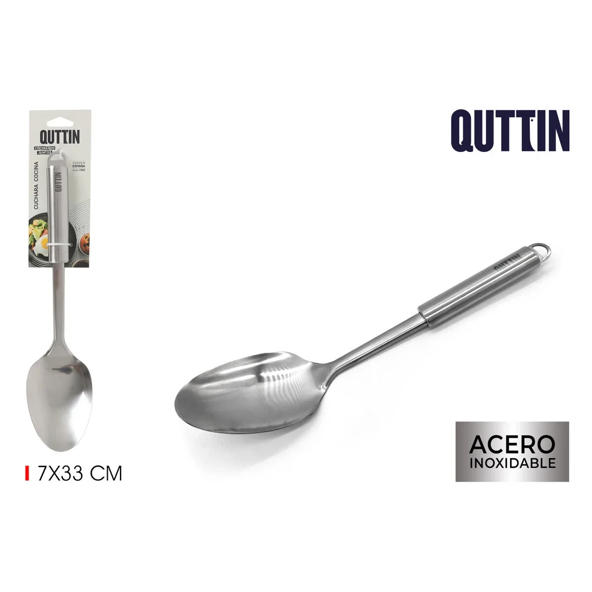 Cuchara Quttin Acero Inoxidable 35 x 6,5 x 5 cm (24 Unidades)