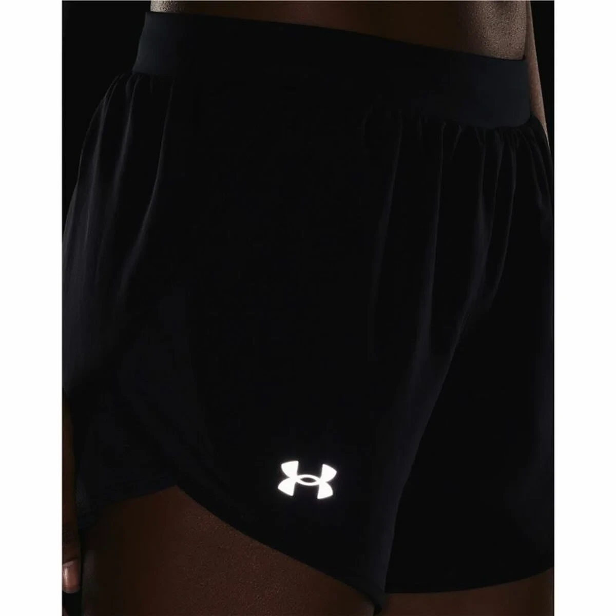 Pantalones Cortos Deportivos para Mujer Under Armour Fly-By 2.0 Negro