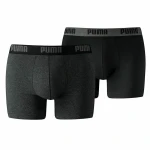 Boxer Puma Basic Negro/Gris (2 uds)