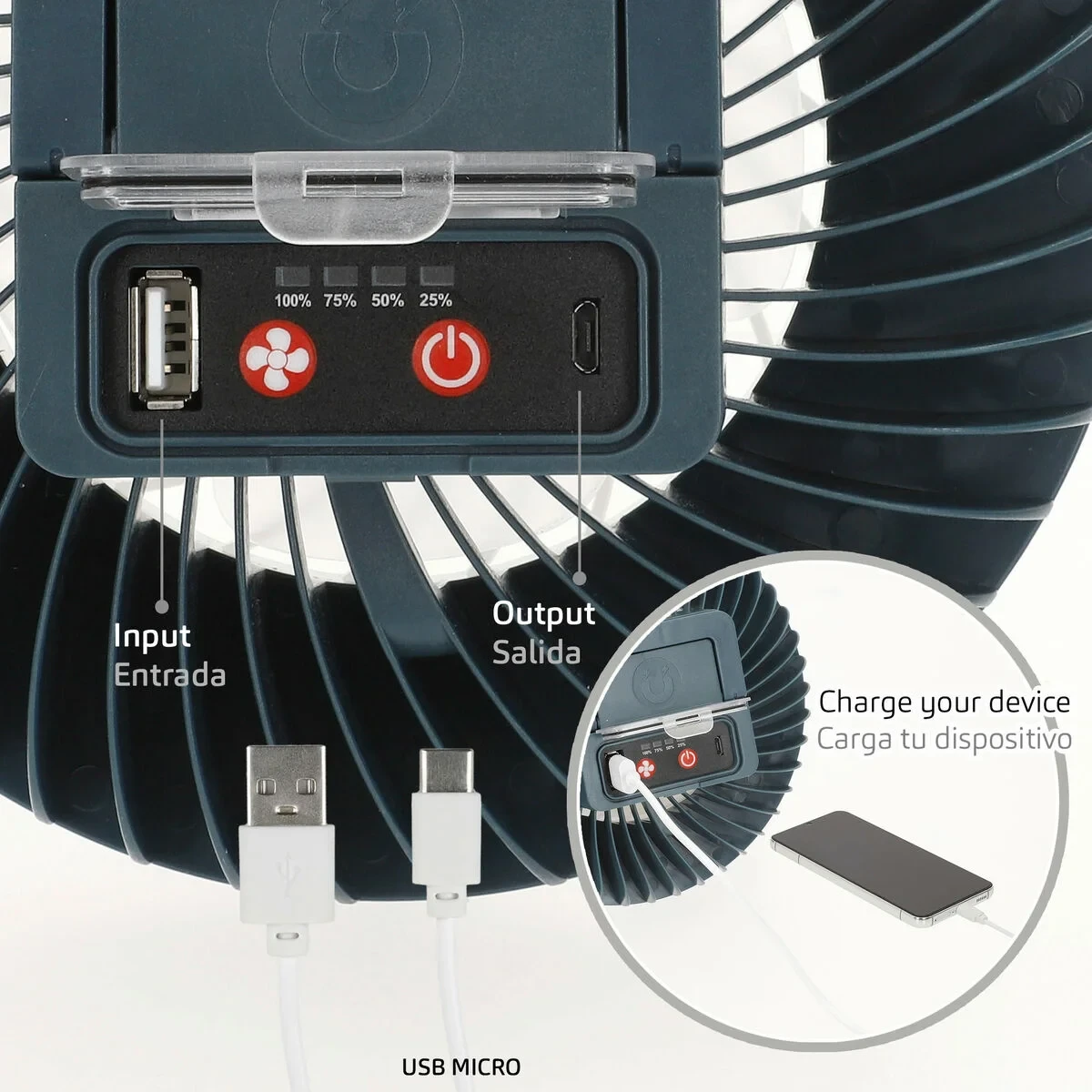 Ventilador USB Aktive (4 Unidades)