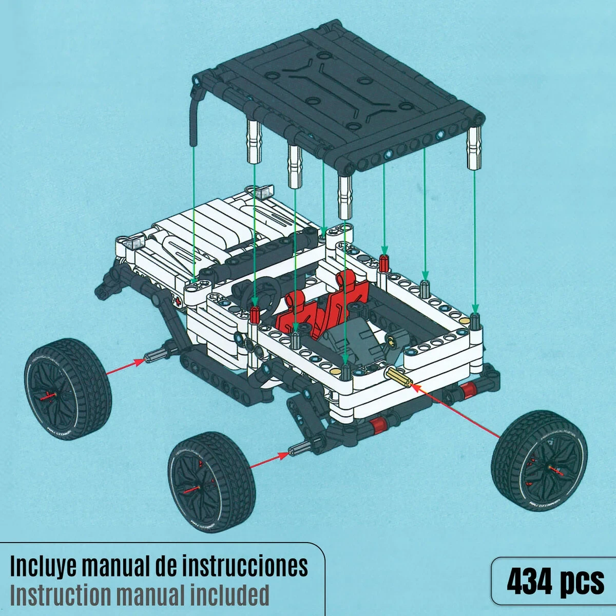 Juego de Construcción Coche 434 Piezas