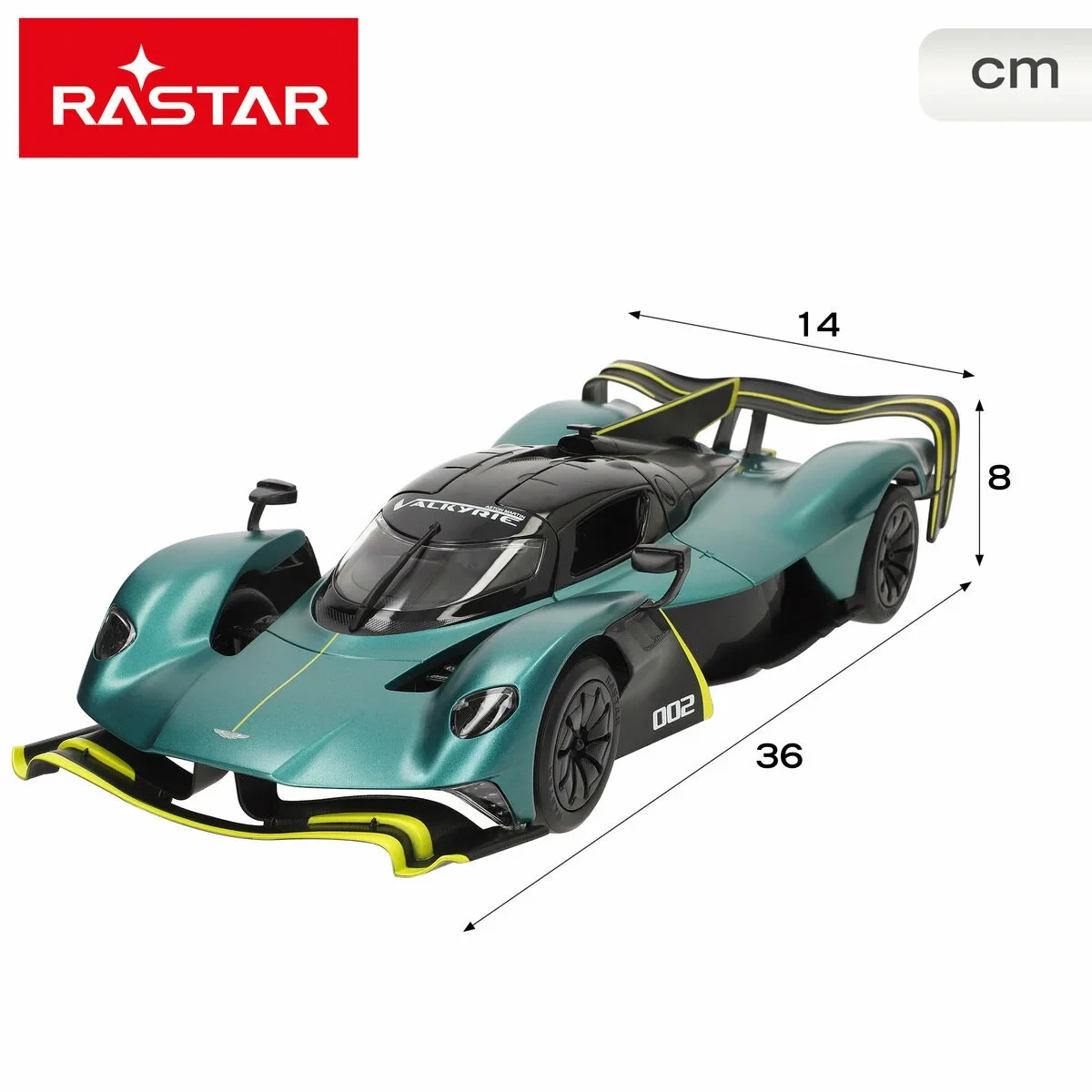 Coche Radio Control Aston Martin 1:14 36 x 8 x 14 cm (2 Unidades)