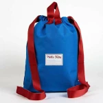 Bolsa Mochila con Cuerdas Hello Kitty Azul 27 x 33 cm