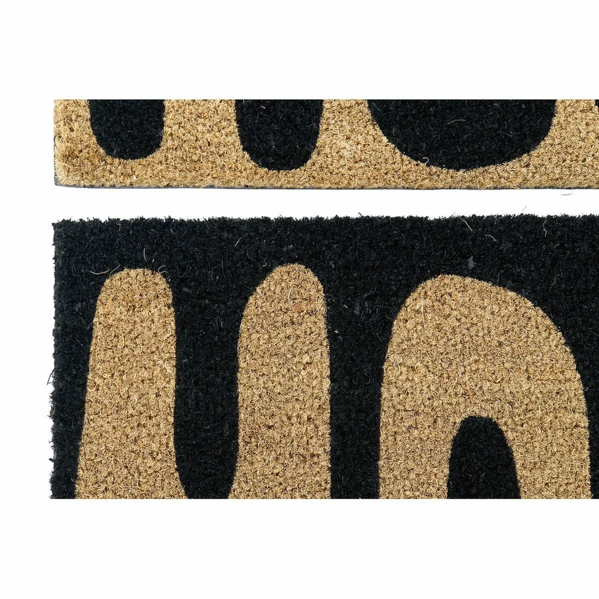 Felpudo DKD Home Decor Hola Caracola PVC Fibra (2 pcs) (60 x 40 x 1.5 cm)