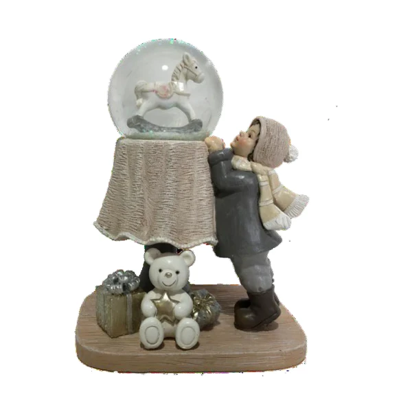 Adorno Navideño DKD Home Decor Resina (12,5 x 9,5 x 16 cm) (2 Unidades)