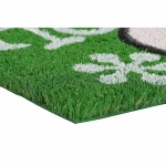 Felpudo DKD Home Decor Navidad PVC Papá Noel Fibra de coco (60 x 40 x 1,5 cm) (2 Unidades)