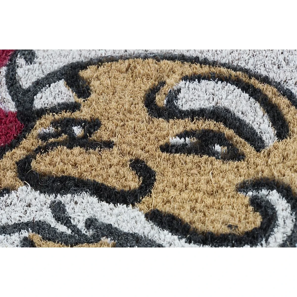 Felpudo DKD Home Decor Navidad PVC Papá Noel Fibra de coco (60 x 40 x 1,5 cm) (2 Unidades)