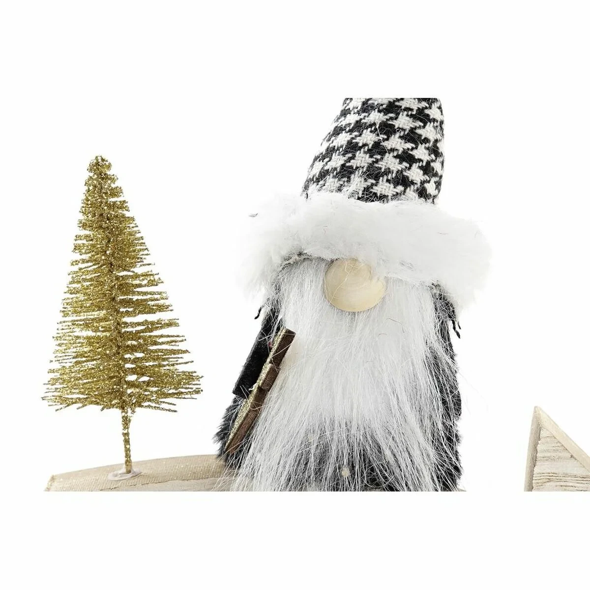 Estrella de Navidad DKD Home Decor Poliéster MDF Estrella (2 Unidades) (18 x 6 x 19 cm)