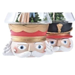 Decoración luminosa DKD Home Decor Navidad Rojo Blanco (15 x 13,5 x 24 cm) (2 Unidades)