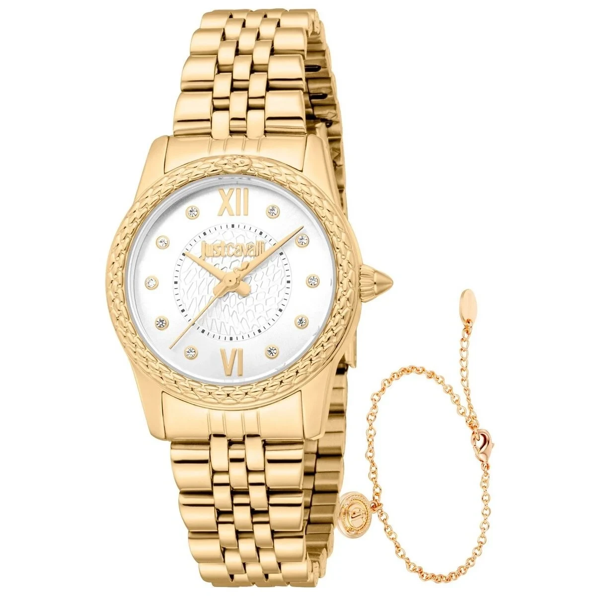 Reloj Mujer Just Cavalli ANIMALIER SPECIAL PACK + BRACELET Dorado (Ø 30 mm)