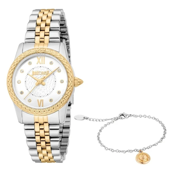 Reloj Mujer Just Cavalli ANIMALIER SPECIAL PACK + BRACELET Dorado (Ø 30 mm)