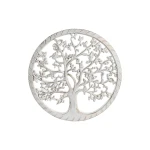 Decoración de Pared DKD Home Decor Blanco Dorado Plateado 40 x 1,5 x 40 cm