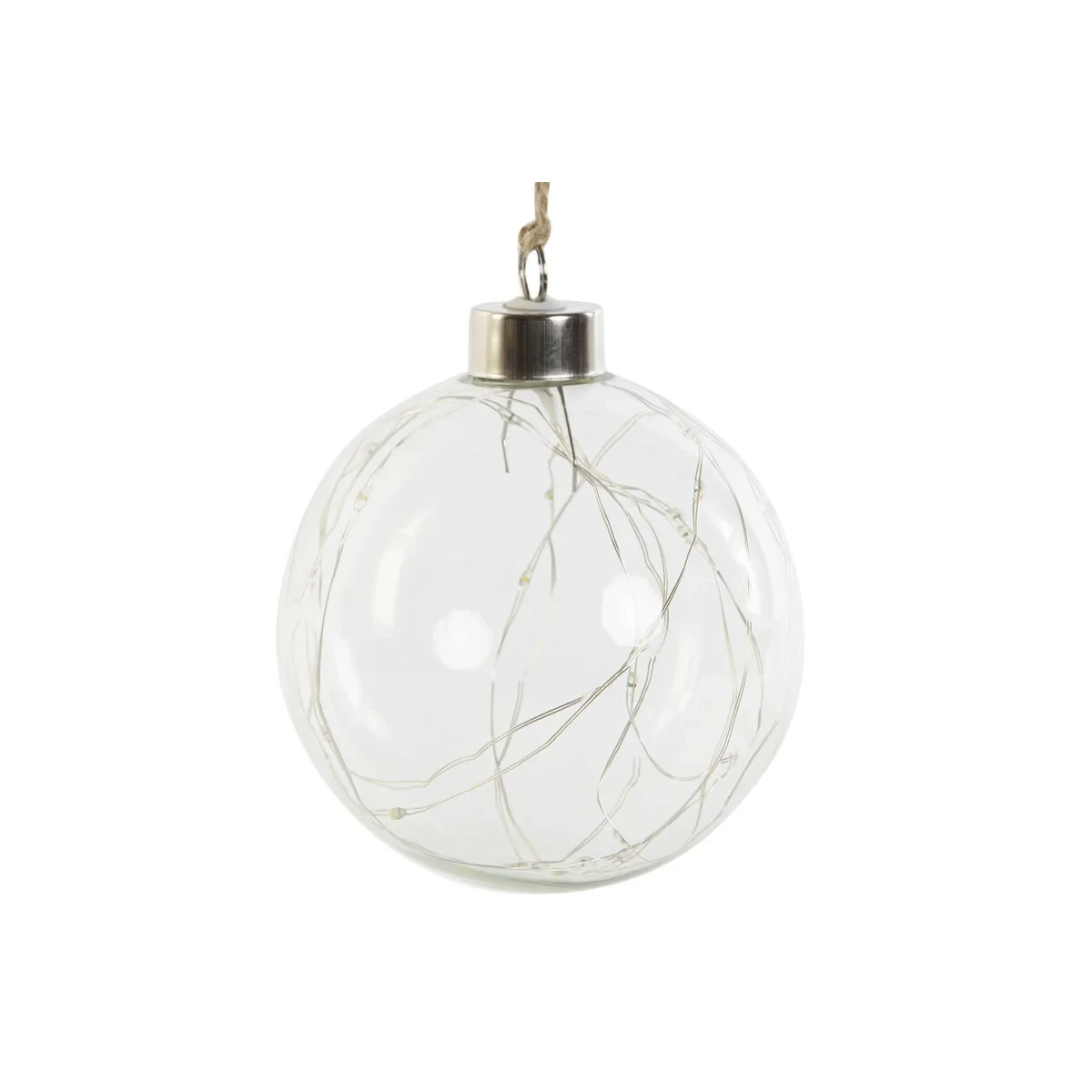 Decoración Colgante DKD Home Decor Transparente Cristal 10 x 10 x 10 cm (2 Unidades)