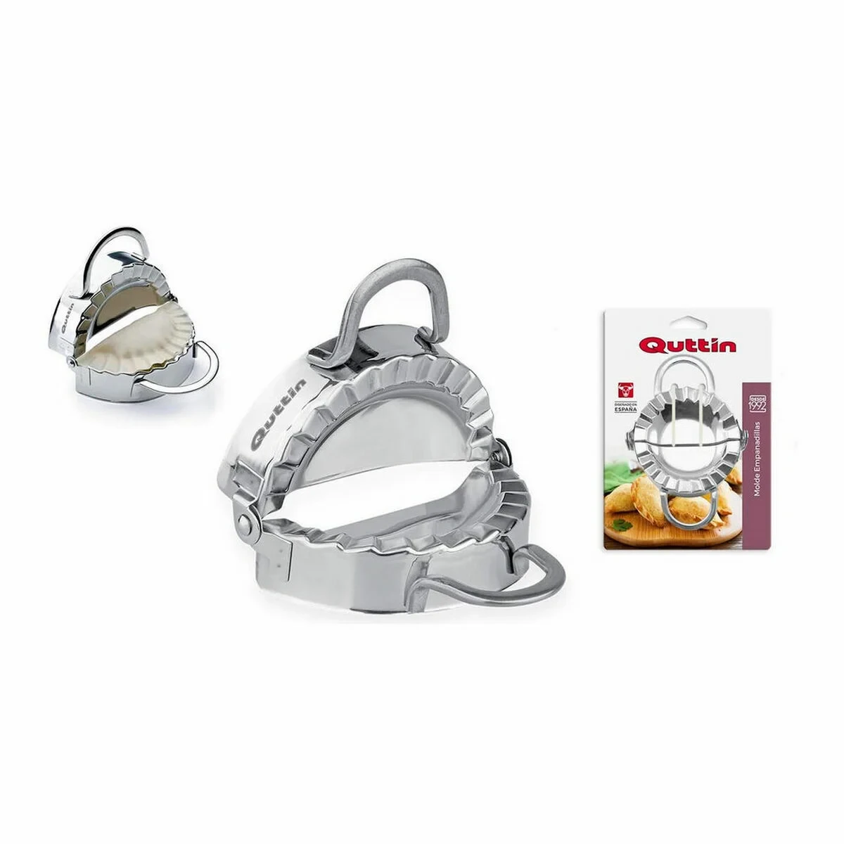 Molde para Repostería Quttin 137214 Acero Inoxidable Empanadillas (12 Unidades)