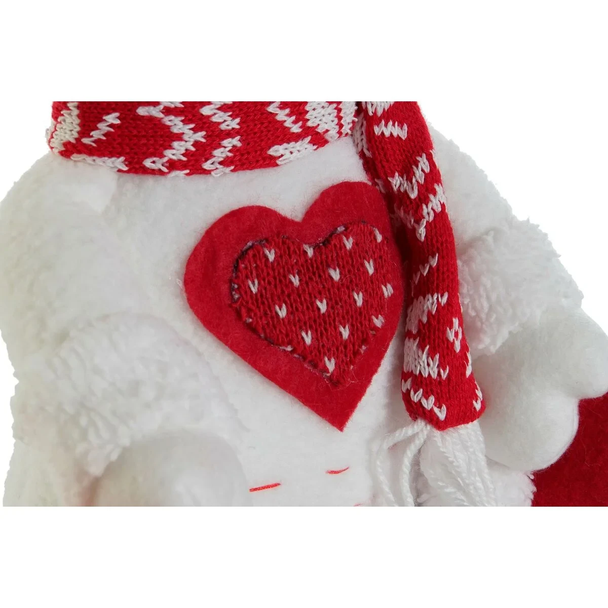 Adorno Navideño DKD Home Decor Blanco Rojo 24 x 14 x 30,5 cm (2 Unidades)