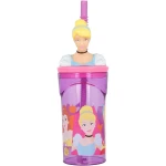 Vaso con Pajita Disney Princess CZ11334 3D Rosa