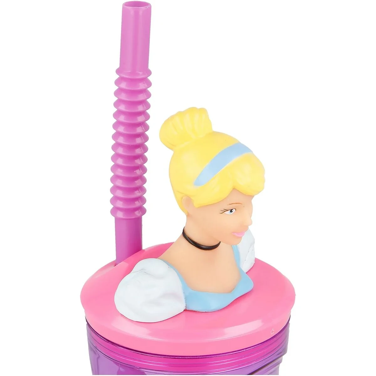 Vaso con Pajita Disney Princess CZ11334 3D Rosa
