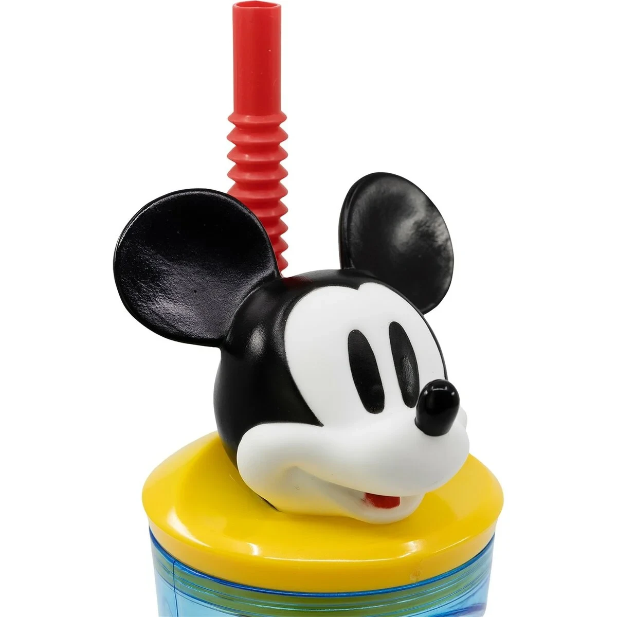 Vaso con Pajita Mickey Mouse CZ11336 3D Azul