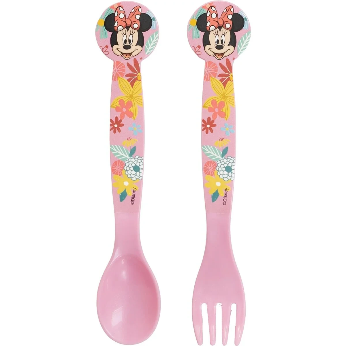 Juego de Cubiertos Minnie Mouse CZ11401 Rosa Plástico 2 Piezas