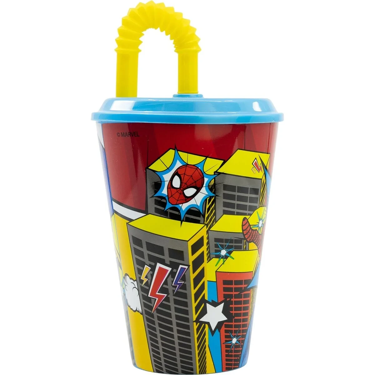 Vaso con Pajita Spider-Man CZ11366 430 ml