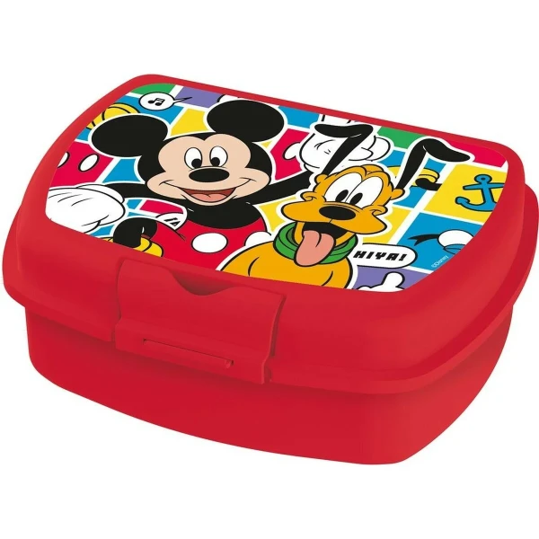 Portameriendas Mickey Mouse CZ11370 Rojo Plástico