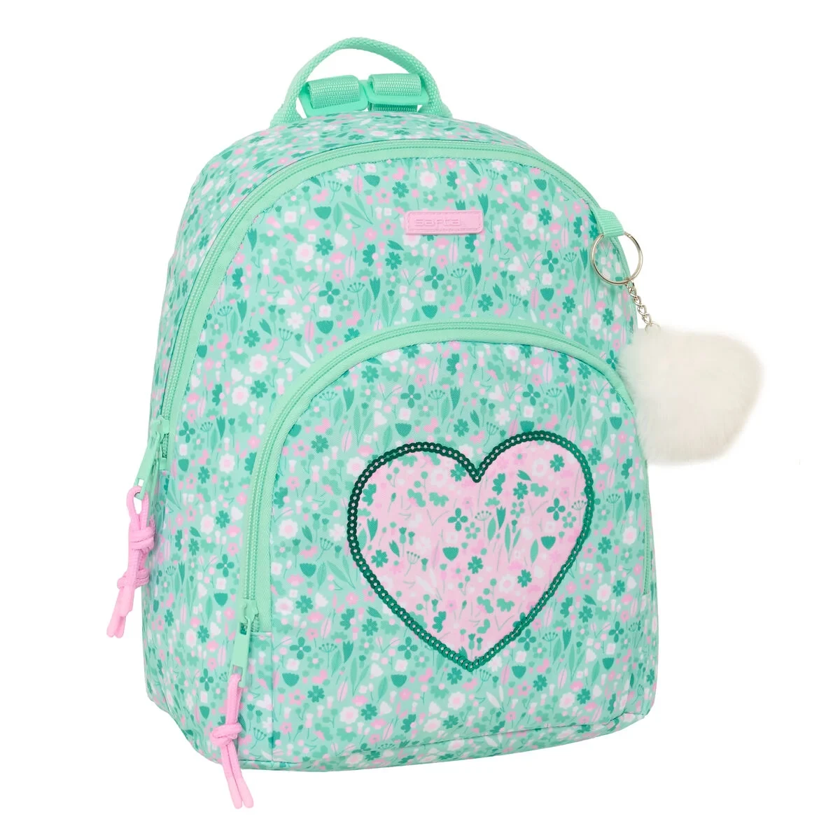 Mochila Casual Safta Cuore Menta 25 x 30 x 13 cm Mini