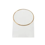 Set de Copas Home ESPRIT Transparente Dorado Cristal 400 ml (6 Unidades)