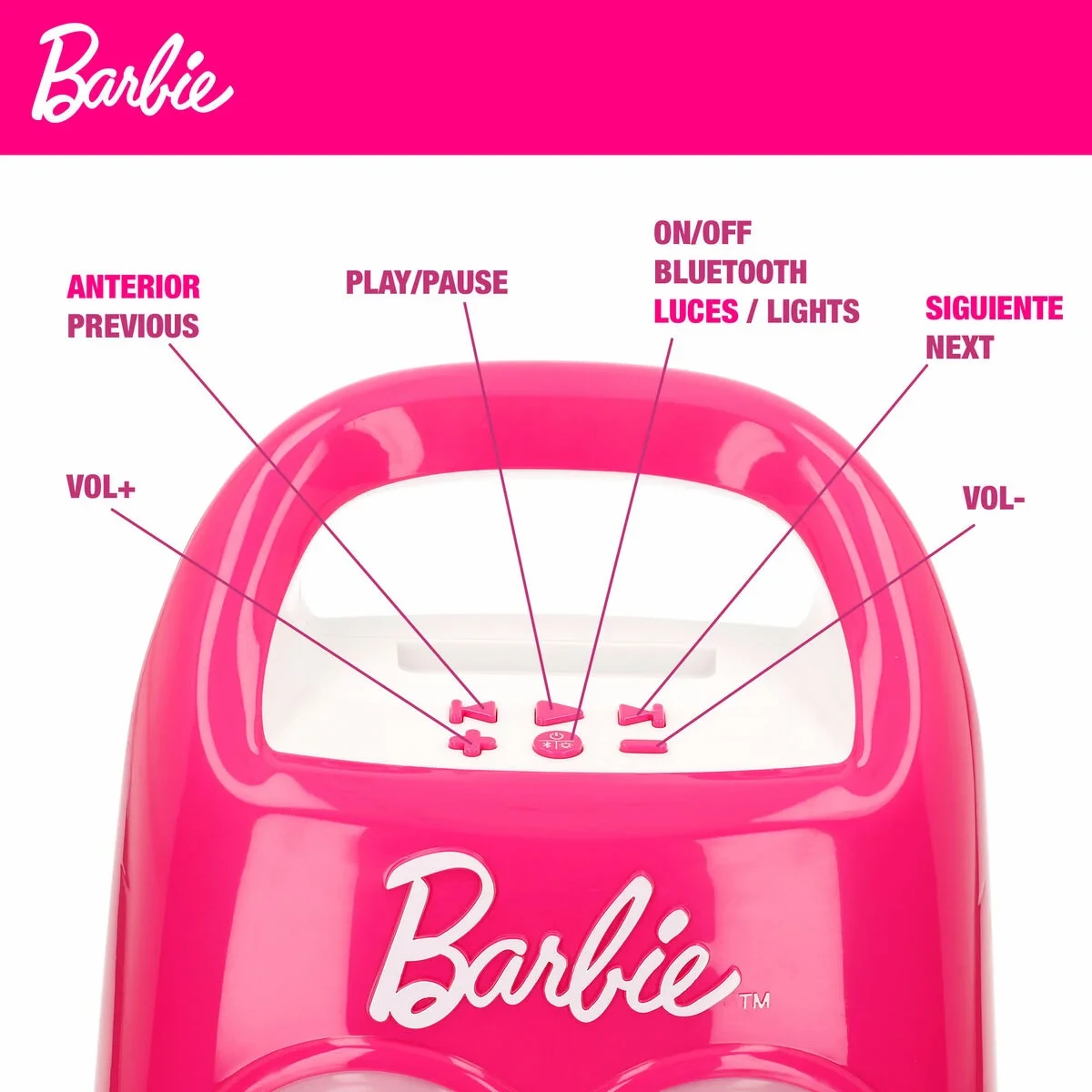 Micrófono Karaoke Barbie