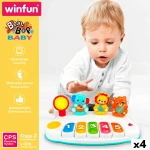 Piano de juguete Winfun 26 x 11 x 15 cm (4 Unidades)