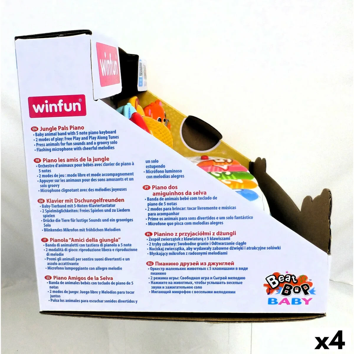 Piano de juguete Winfun 26 x 11 x 15 cm (4 Unidades)