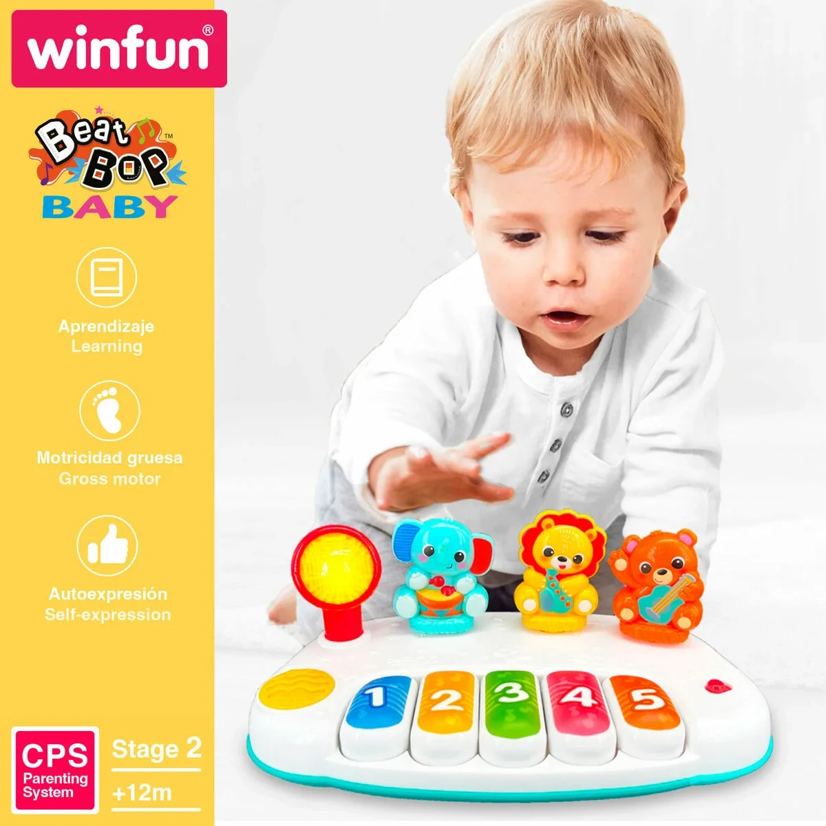 Piano de juguete Winfun 26 x 11 x 15 cm (4 Unidades)