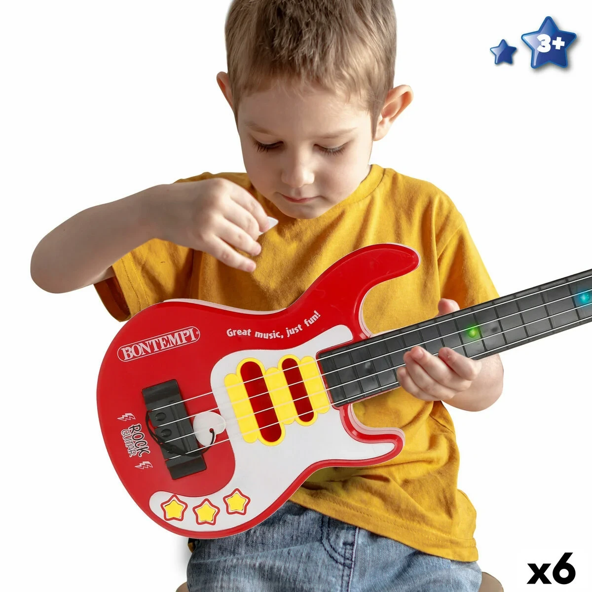 Guitarra Infantil Bontempi 17 x 51 x 5 cm (6 Unidades)