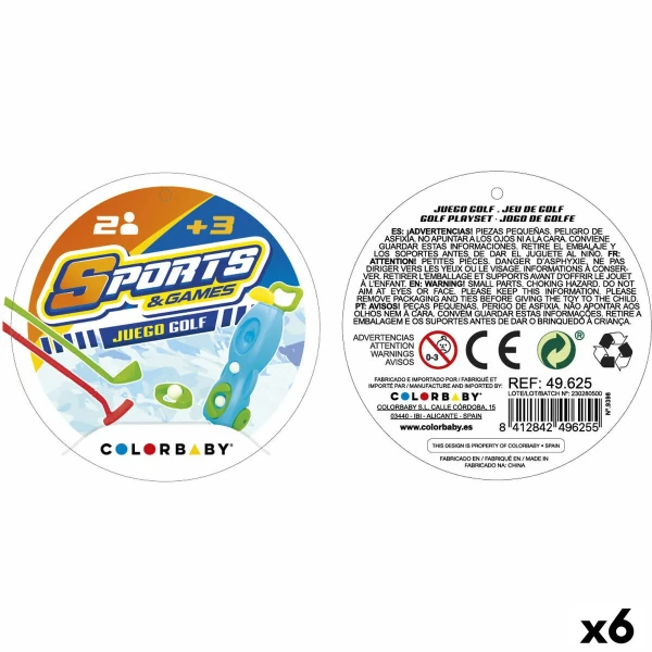 Juego de puntería Colorbaby 15 x 51 x 13 cm (6 Unidades)