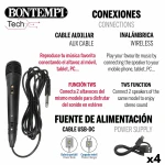 Altavoz con Micrófono Karaoke Bontempi 4 Unidades
