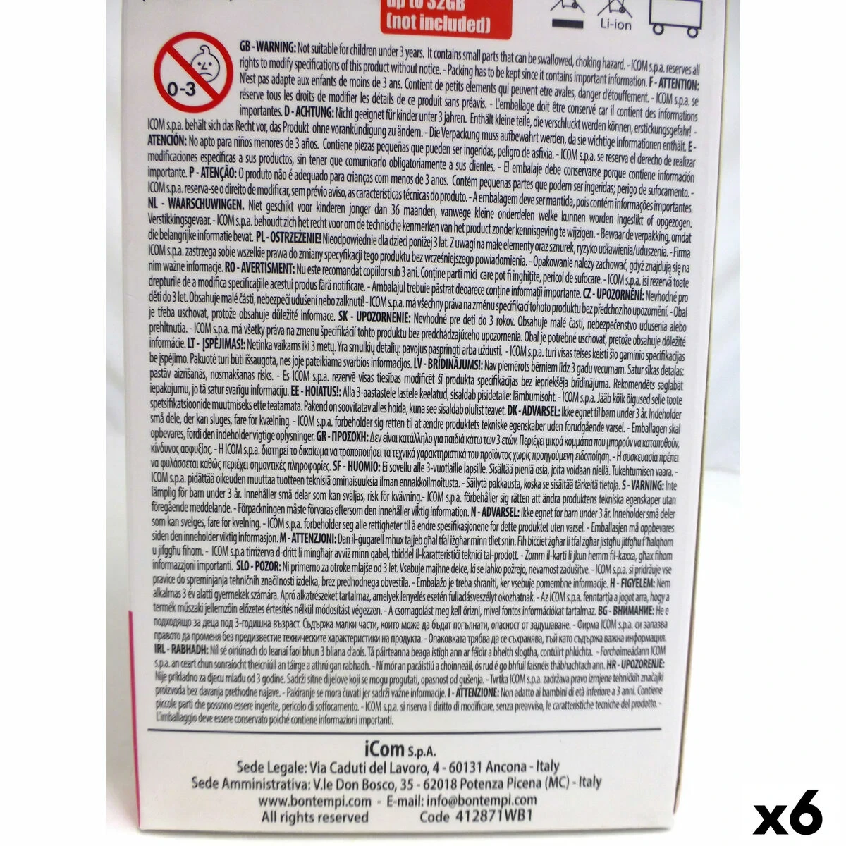 Micrófono Karaoke Bontempi 6 Unidades