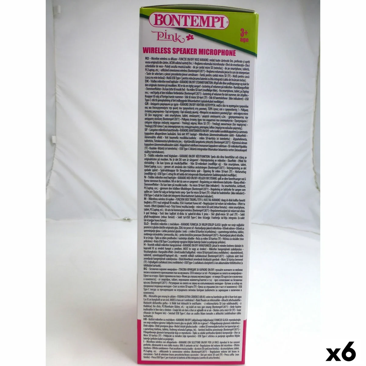Micrófono Karaoke Bontempi 6 Unidades