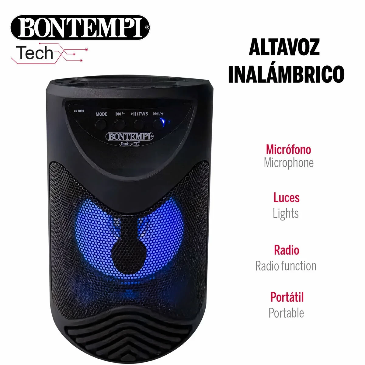 Altavoz con Micrófono Karaoke Bontempi 6 Unidades