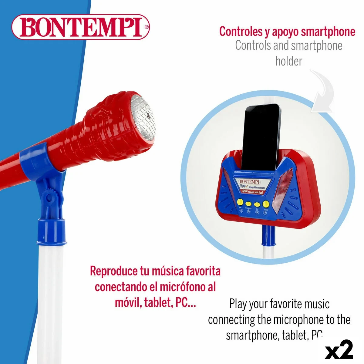 Juguete Musical Bontempi 37 x 105 x 37 cm (2 Unidades)