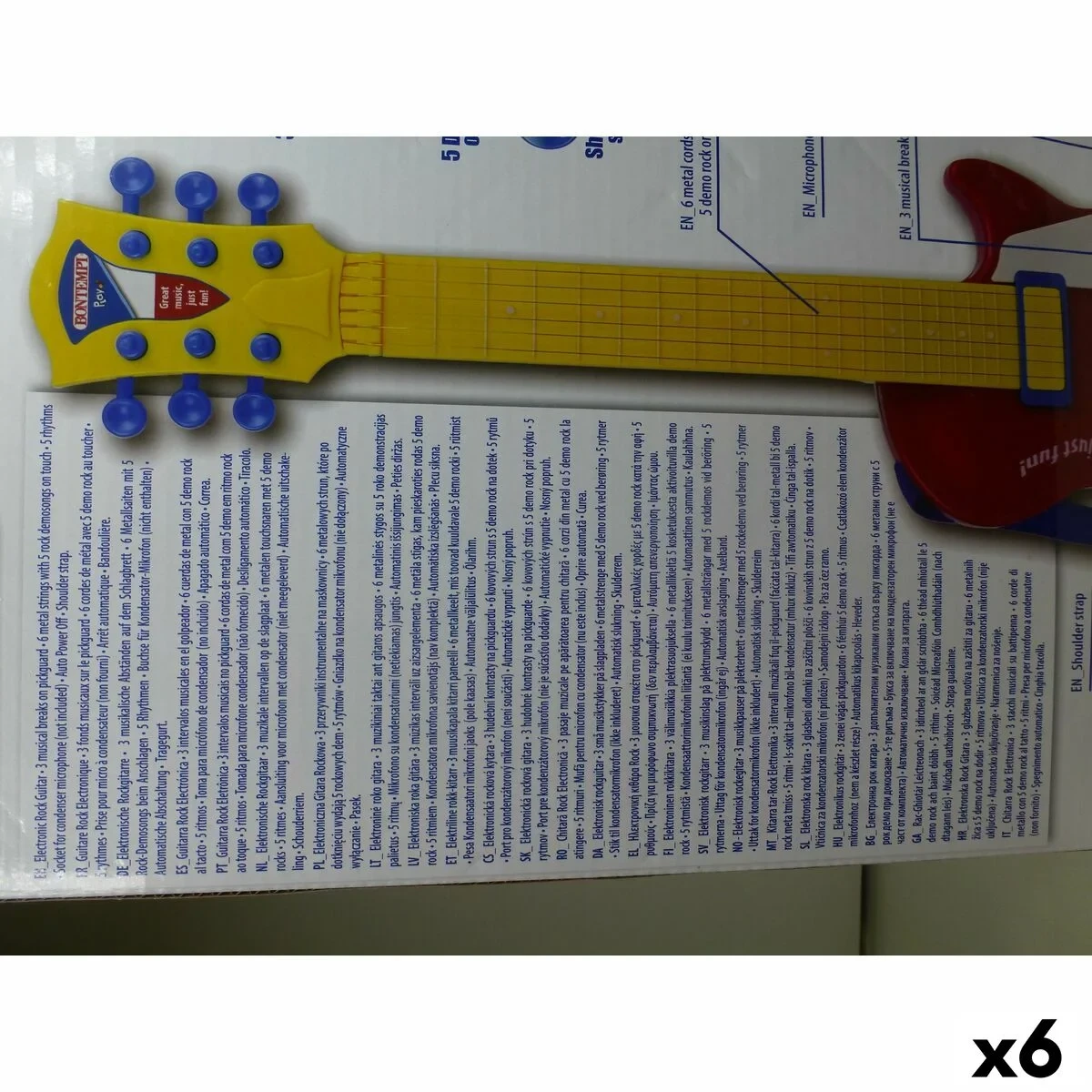 Guitarra Infantil Bontempi 20 x 56 x 4 cm (6 Unidades)