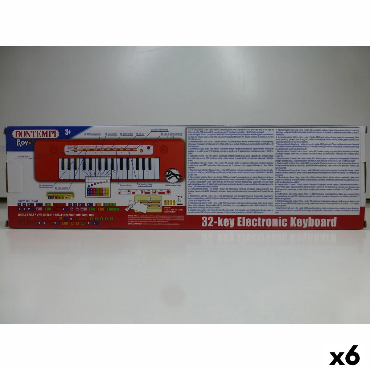 Teclado Bontempi 47 x 3,5 x 13 cm (6 Unidades)