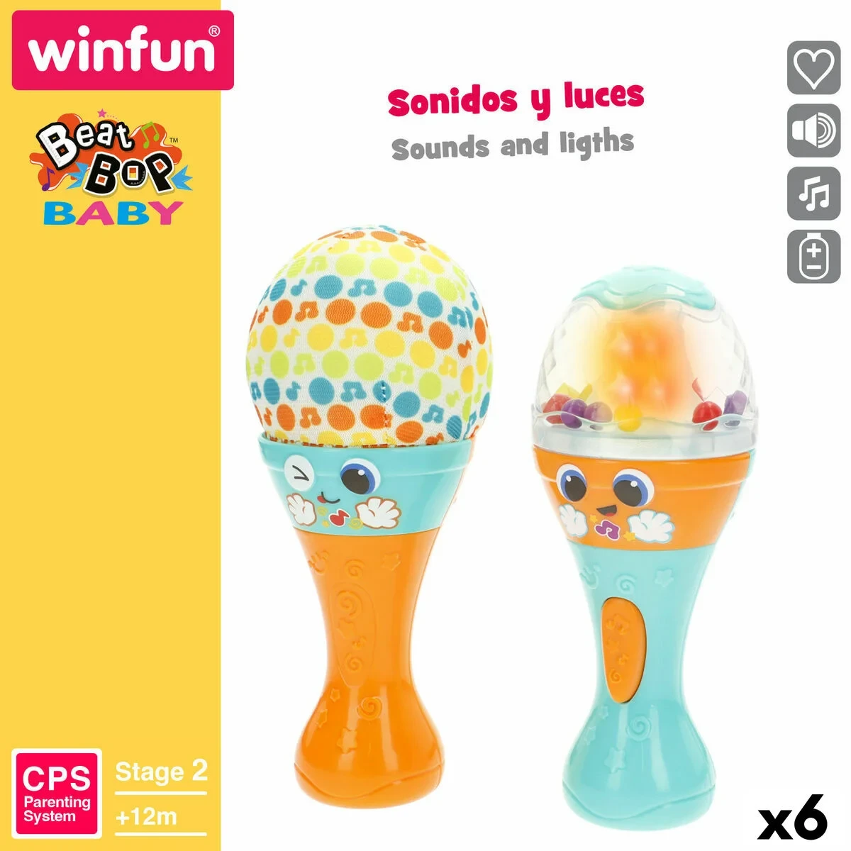 Juguete Musical Winfun 7 x 17 x 7 cm (6 Unidades)