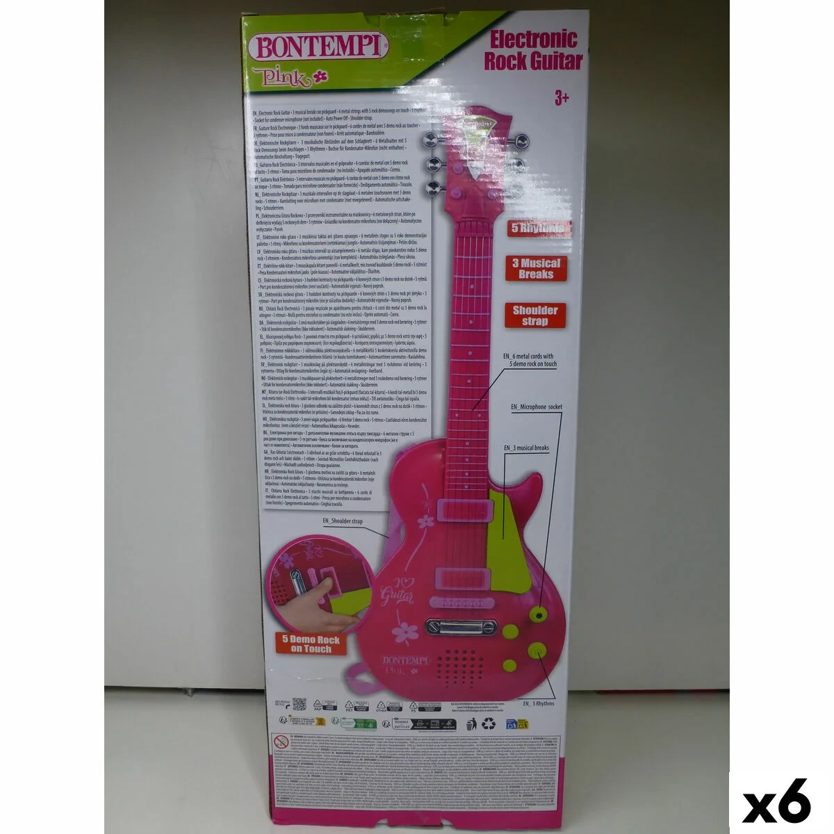 Guitarra Infantil Bontempi 20 x 56 x 4 cm (6 Unidades)