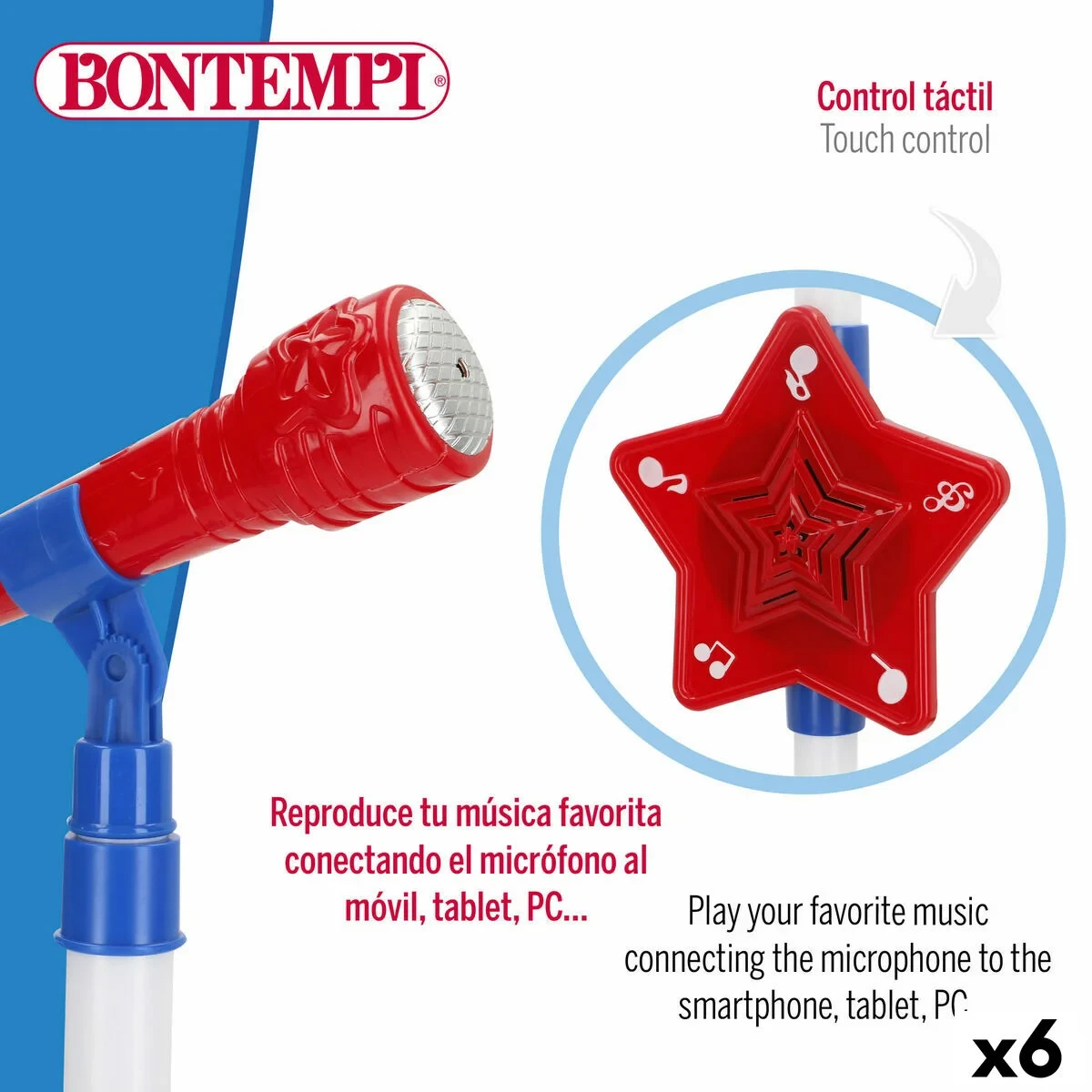 Juguete Musical Bontempi 21 x 105 x 21 cm (6 Unidades)