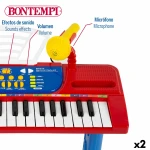 Teclado 37 Teclas Bontempi 43 x 56 x 23 cm (2 Unidades)