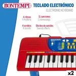 Teclado 37 Teclas Bontempi 43 x 56 x 23 cm (2 Unidades)