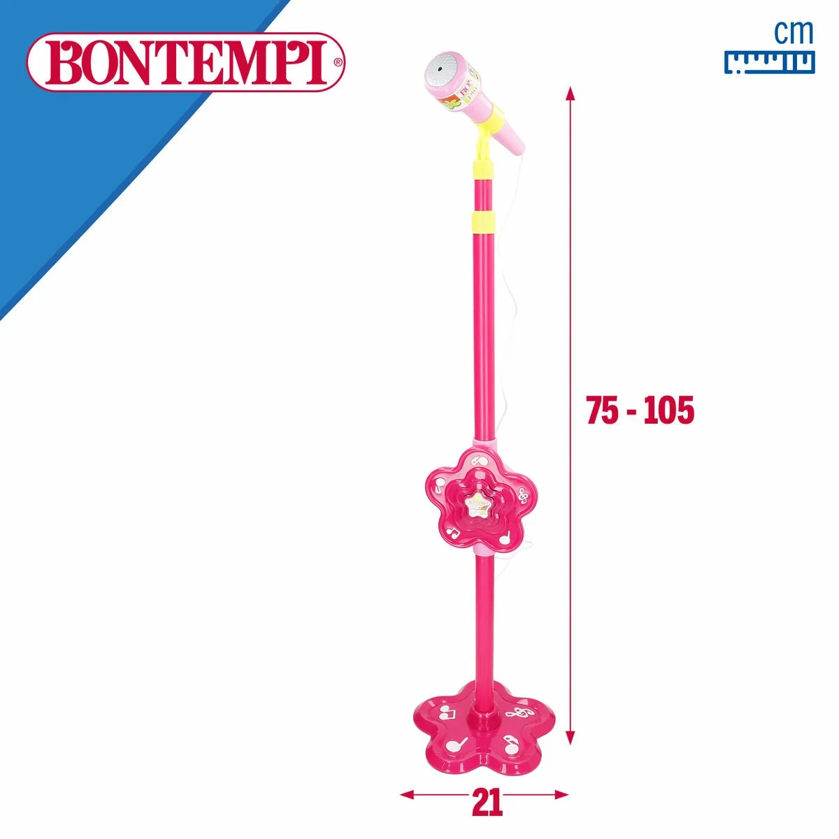 Micrófono de juguete Bontempi 20 x 105 x 20 cm (6 Unidades)
