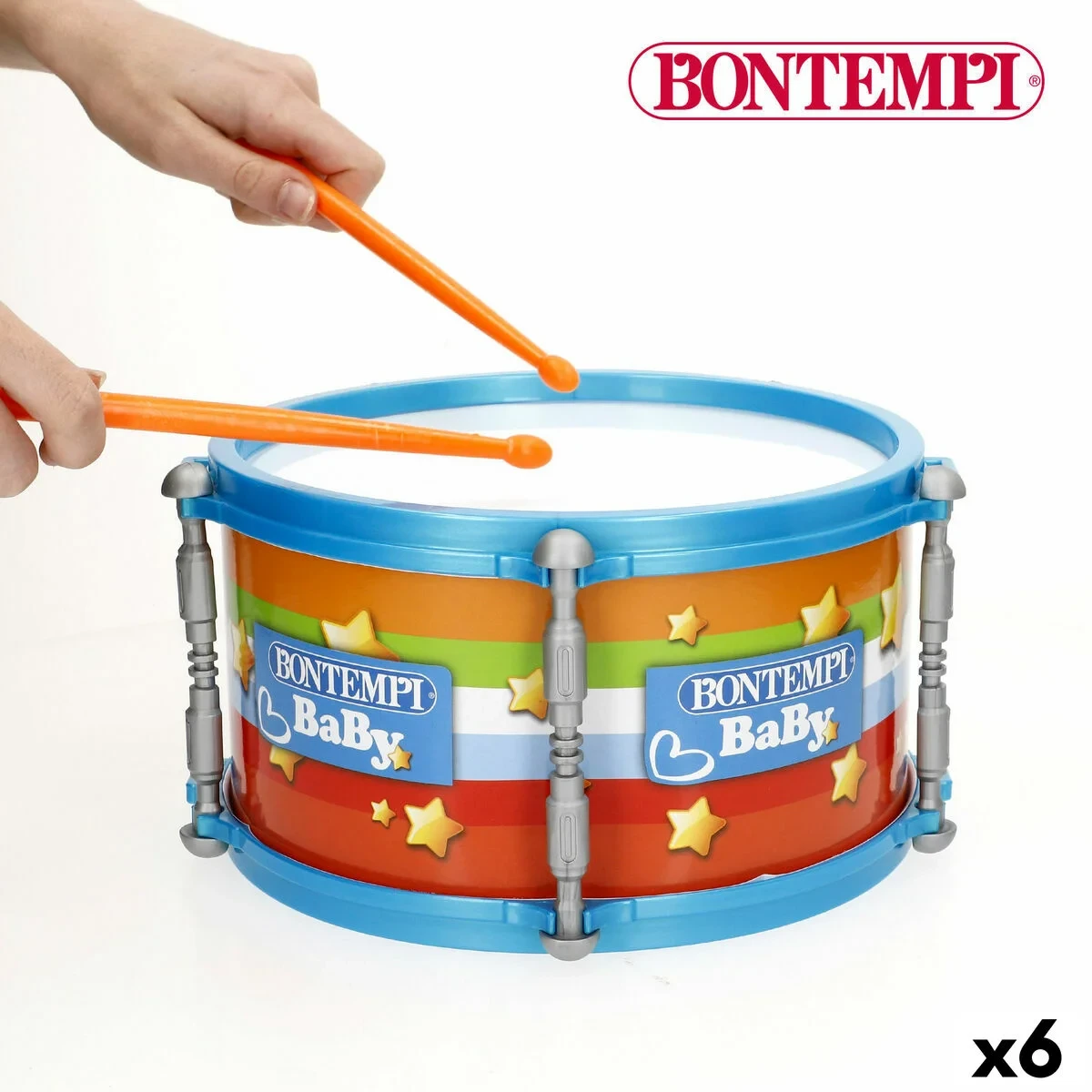 Tambor Bontempi 24 x 13 x 24 cm (6 Unidades)